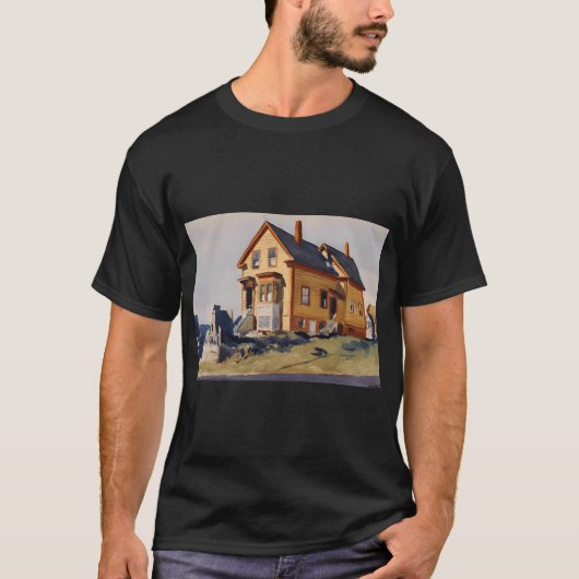 T-shirt Maison blanche avec lucarne Edward Hopper (Devant)
