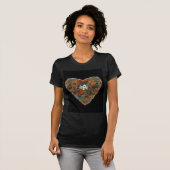 T-shirt Maison Blanche et arbres d'automne (Devant entier)