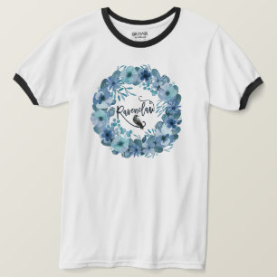 T-shirt Maison Blue Raven Inspirée Vintage Ringer
