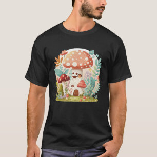 T-shirt Maison Champignon à capuchon Cottagecore Forêt Mig