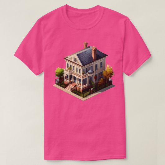 T-shirt Maison Charleston Sud Conception isométrique (Design devant)