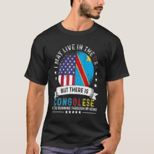 T-shirt Maison congolaise américaine Patriot américain Con