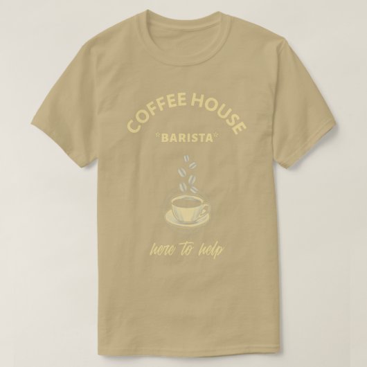 T-SHIRT MAISON DE CAFÉ BARISTA (Design devant)
