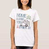 T-shirt Maison de camping de rv (Devant)