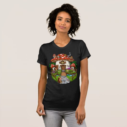 T-shirt Maison de champignons (Devant entier)