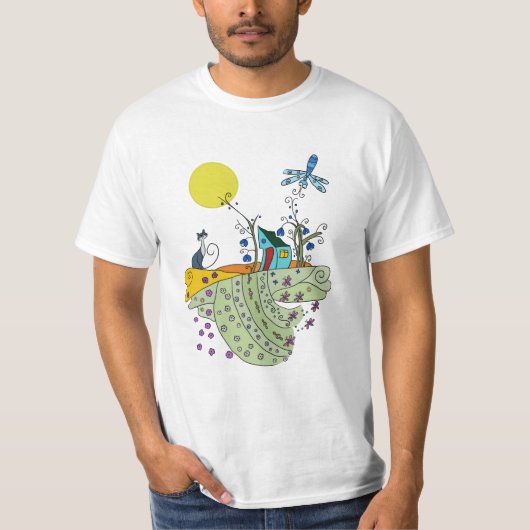 T-shirt Maison de chat (Devant)