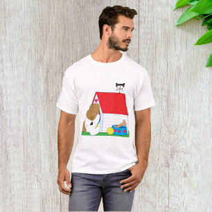 T-shirt Maison de Chien de Chiot Endormi Animal de Compagn