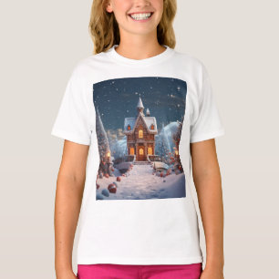 T-shirt Maison de pain d'épices Noël