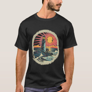 T-shirt Maison de phare Maison au bord de la mer Voile Bat