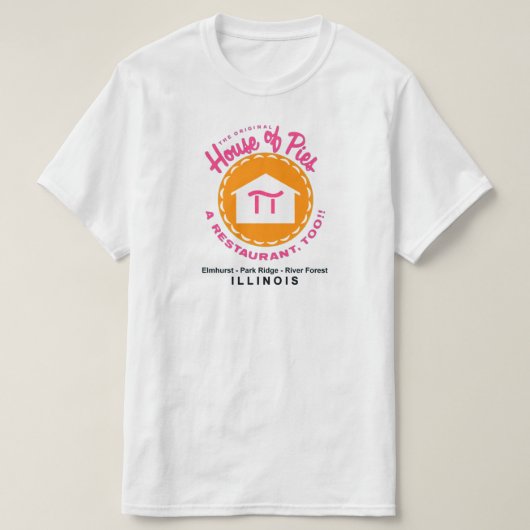 T-shirt Maison de Pies, Parc Ridge-Elmhurst-River Forest I (Design devant)