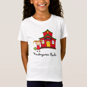 T-Shirt Maison d'école avec la chemise fille
