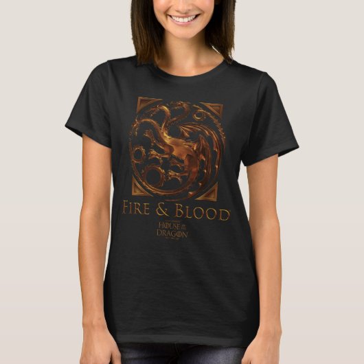 T-shirt MAISON DU DRAGON | Maison Targaryen Sigil (Devant)