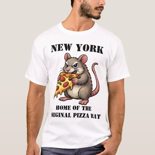 T-shirt Maison du rat à pizza (Devant)