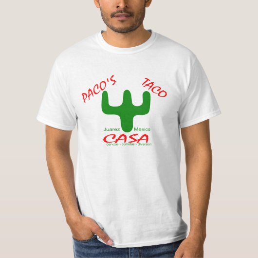 T-shirt Maison du taco de Paco (Devant)