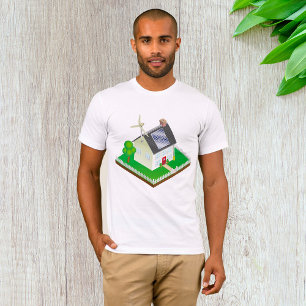T-shirt Maison Écologique à Énergie Renouvelable avec Pann