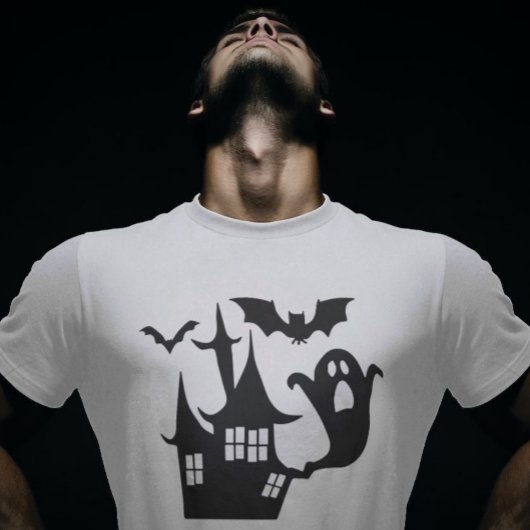 T-shirt Maison éffrayant Halloween