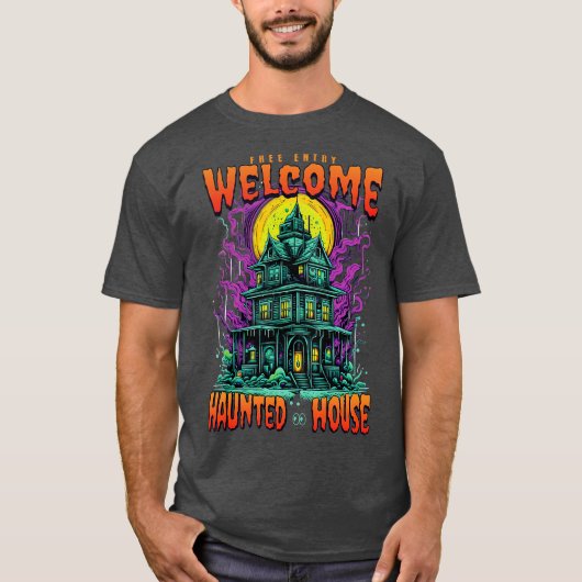 T-shirt Maison hantée (Devant)