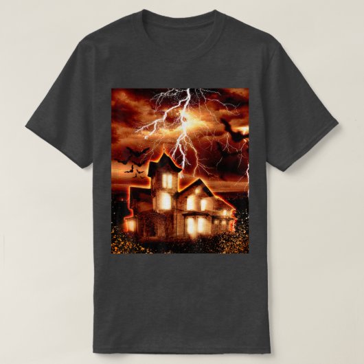 T-shirt Maison hantée Blitz et Tonnerre (Design devant)