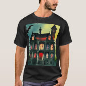 T-shirt Maison hantée d'Halloween (Devant)