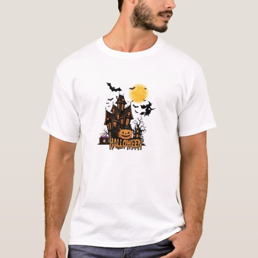 T-Shirt Maison Hantée Épouvantable (Devant)