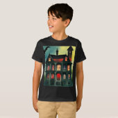 T-shirt Maison hantée Halloween (Devant entier)