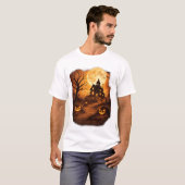 T-shirt Maison Hantée Halloween Épouvantable (Devant entier)