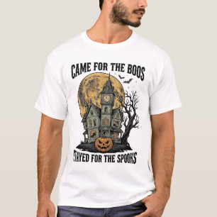 T-shirt Maison Hantée Halloween Gravure Vintage T Spooky