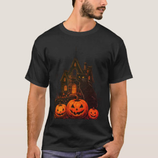 T-shirt Maison hantée Halloween vintage