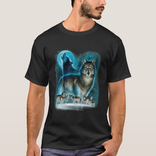 T-shirt Maison Hunter’S Wolf Owl (Devant)