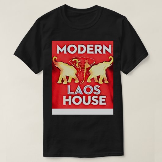 T-shirt Maison laotienne moderne (Design devant)