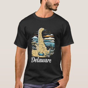 T-shirt Maison Rétro Delaware État DE Nature Coucher de so