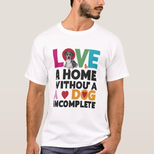 T-shirt Maison sans chien incomplète (Devant)