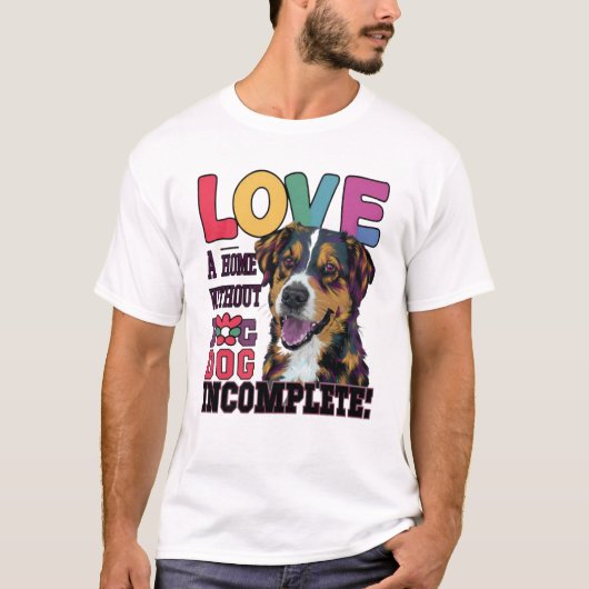 T-shirt Maison sans chien incomplète (Devant)