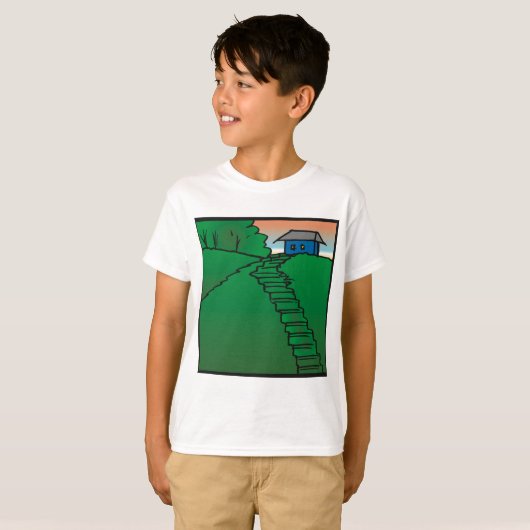T-shirt Maison Sur Green Hill (Devant entier)