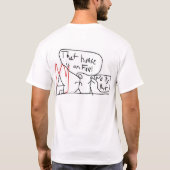 T-shirt maison sur le feu (Dos)