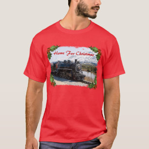 T-shirt Maison sur le train pour la chemise des hommes de