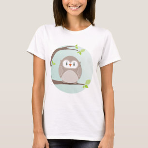 T-shirt MAISON SWEET ACCUEIL : Chouette dans un arbre 1