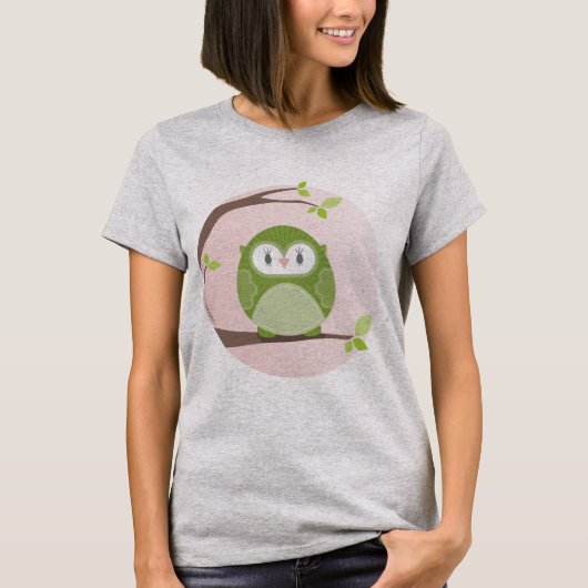 T-shirt MAISON SWEET HOME :: Chouette dans un arbre 2 (Devant)