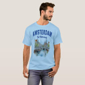 T-shirt Maisons de Canal à Amsterdam : La Pays-Bas (Devant entier)