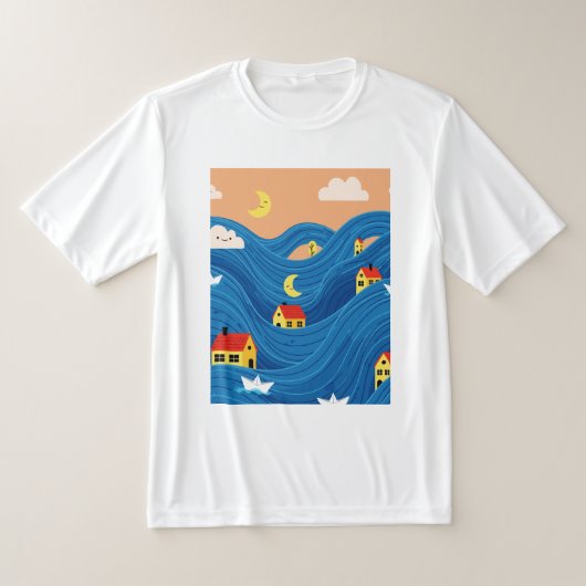 T-shirt Maisons et bateaux (Poser)