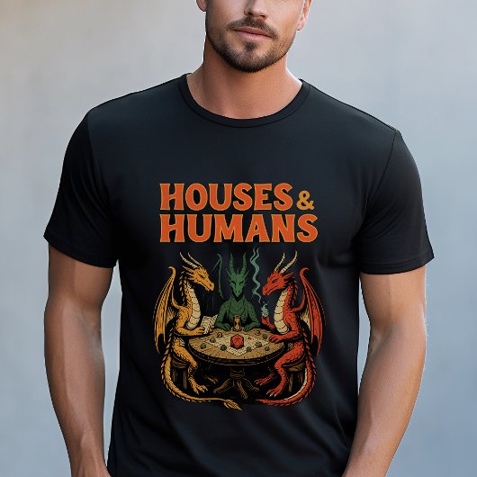 T-shirt Maisons et humains amusants Dragon