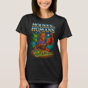 T-shirt Maisons Et Humains Humour Jeu Rpg Joueurs Hommes F