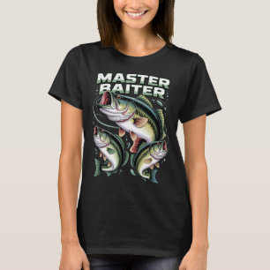 T-shirt Maître Appât Basse Pêche Papa Papa Heureux P