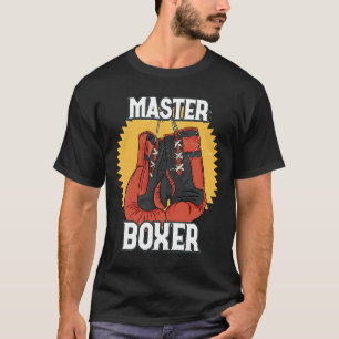 T-shirt Maître Boxer Gants Boxer Boxing Fighter Punch