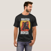T-shirt Maître Boxer Gants Boxer Boxing Fighter Punch (Devant entier)