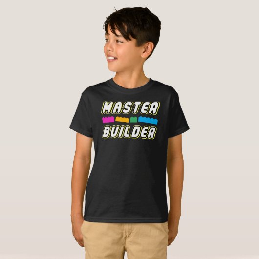 T-shirt Maître Builder - Funny Build Wall Builder (Devant entier)