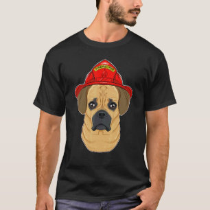 T-shirt Maître chien I Pompiers Chien I Puggle sapeur-pomp