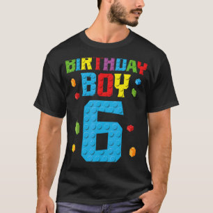 T-shirt Maître Constructeur 6e anniversaire Garçon 6 Bâtim