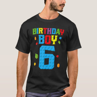 T-shirt Maître Constructeur 6e anniversaire Garçon 6 Bâtim