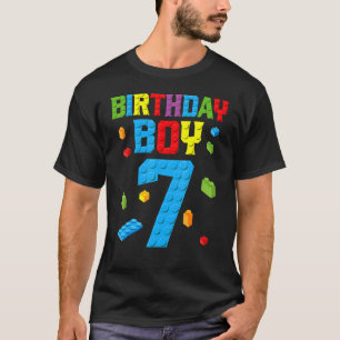 T-shirt Maître Constructeur 7e anniversaire garçon 7 année